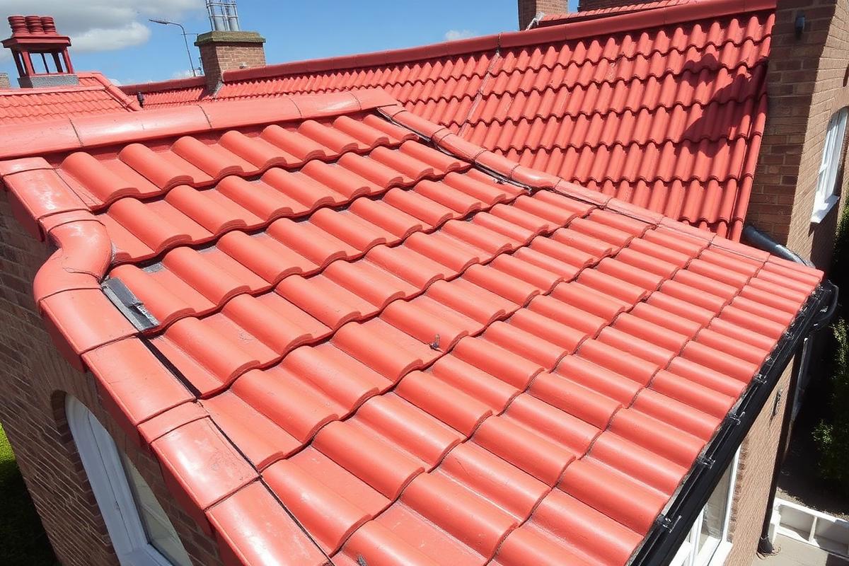 After — Terracotta roof restoration