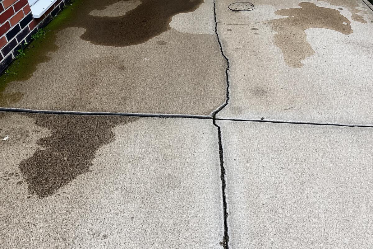 Before — Concrete driveway restoration